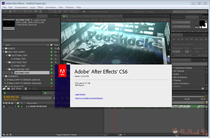 Adobe After Effects CS6 + серийный номер