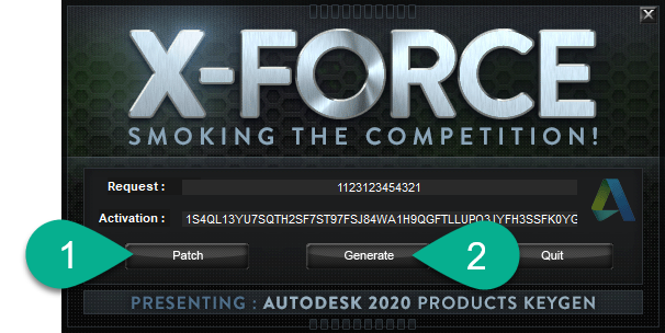 xForce KeyGen для Autocad