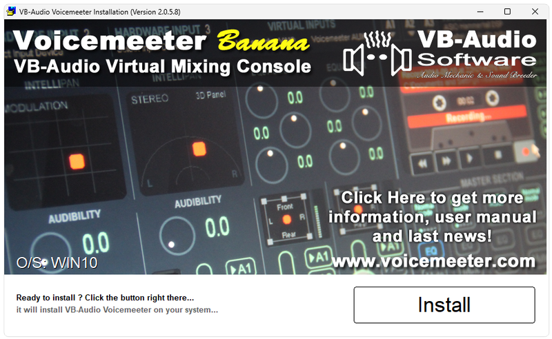 Audio Voicemeeter Banana 2.0.5.4