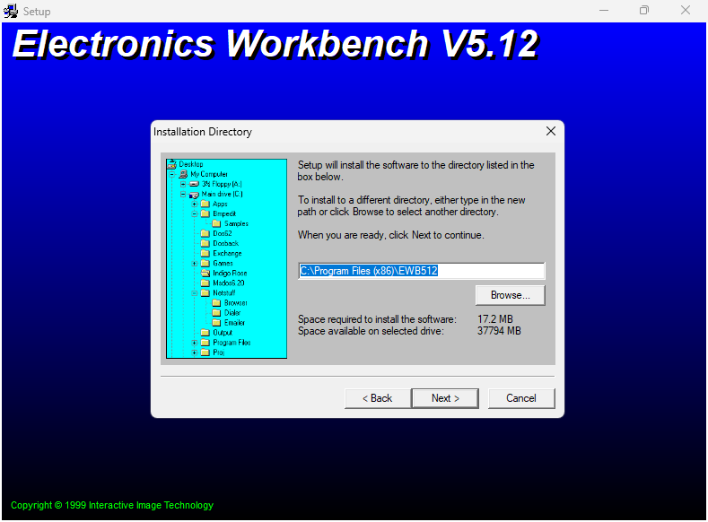 Electronics Workbench 5.12 для Windows