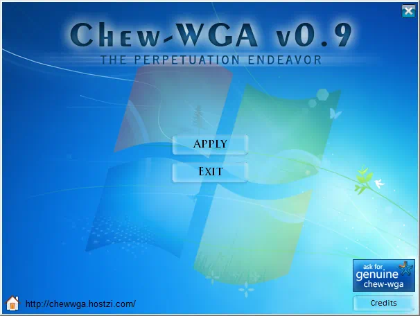 Активатор Chew WGA 0.9 для Windows 7