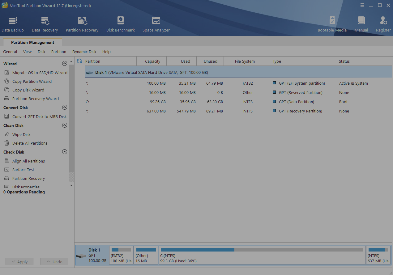 MiniTool Partition Wizard 12.7 Free + Pro