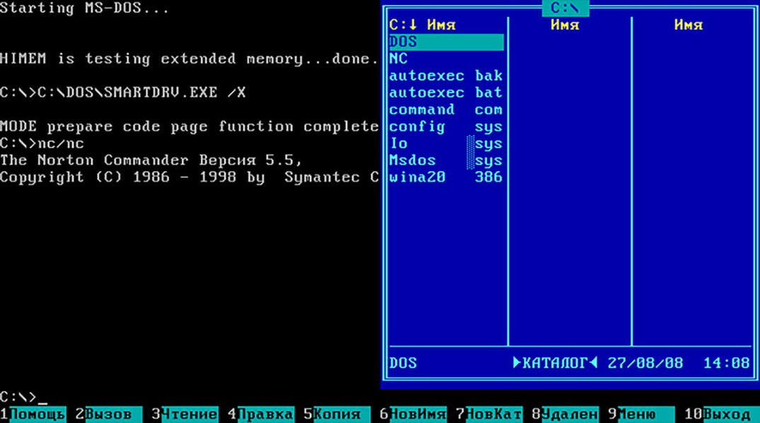 Volkov Commander DOS для Windows 10 (загрузочная флешка)