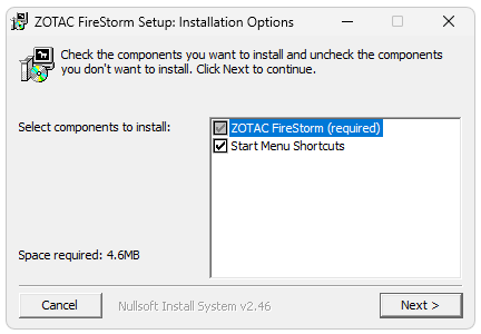 ZOTAC FireStorm 3.0.0.032E для Windows 10